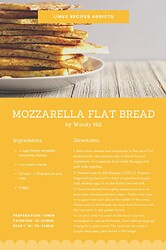 Flat Bread Recipe Card